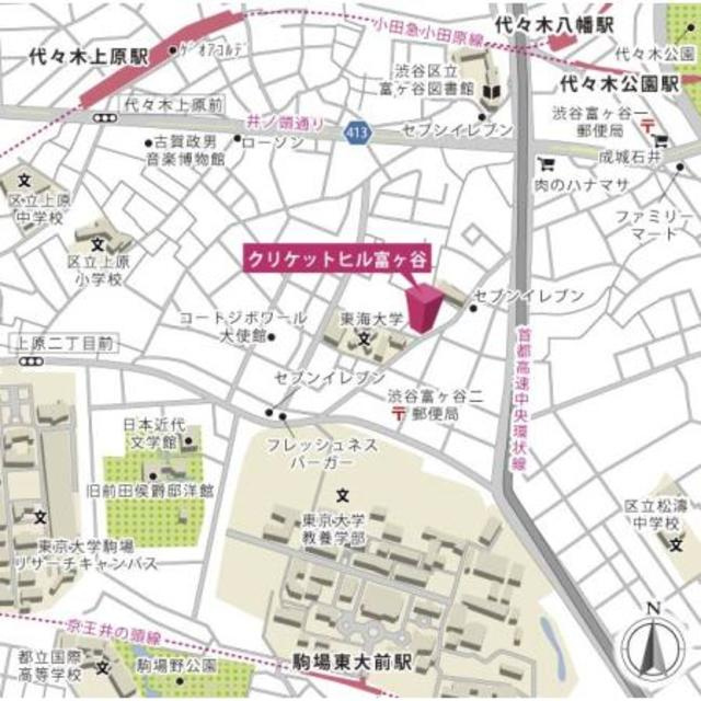 クリケットヒル富ヶ谷の地図