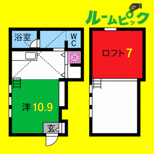 コレクション名駅西　名古屋市賃貸　仲介手数料無料の間取り