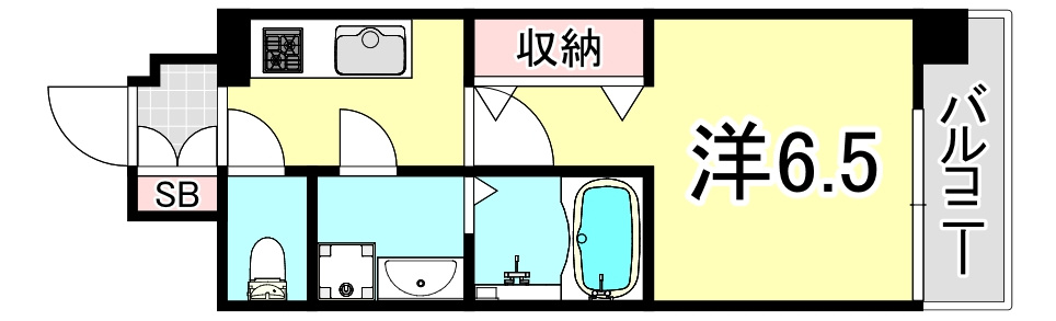 ファーストフィオーレ難波クレシアの間取り