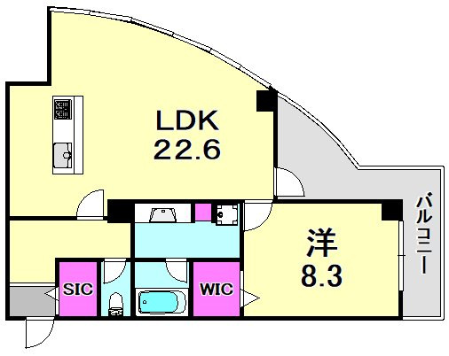 Villa Maria布引の間取り