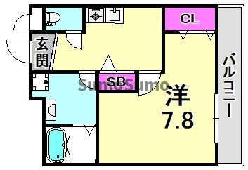 アクシリア尼崎の間取り