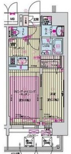 プレサンス梅田東クォーレの間取り