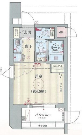 エステムコート難波センチュリオの間取り