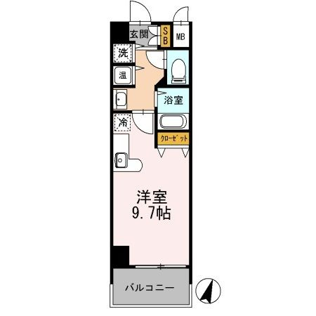 カスタリア三宮の間取り