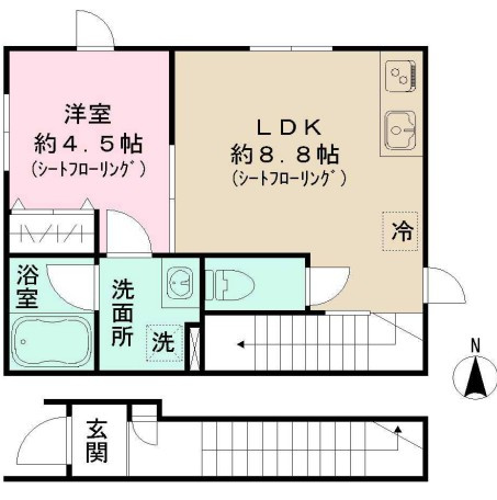 キーメゾンの間取り