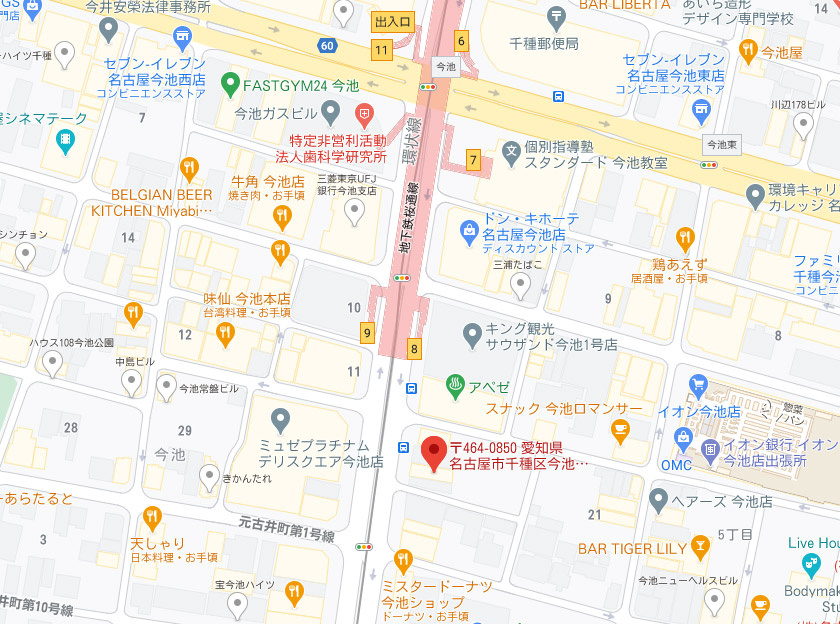 大須賀ビルの地図