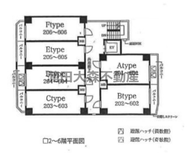 ライジングプレイス蒲田南の区画図