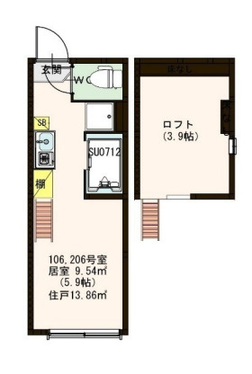 フェリス・ソレイユ 壱番館の間取り