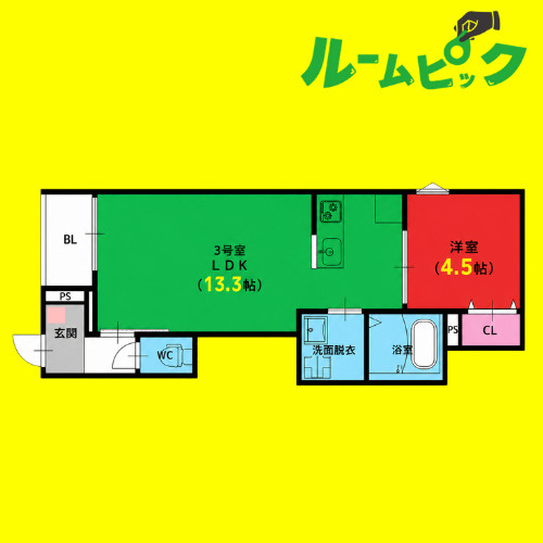 REGALEST DUO(デュオ)　名古屋市賃貸　仲介手数料無料の間取り