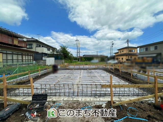 CRADLEGARDEN高根沢町宝積寺第18の外観|建築中現地写真（同社施工の完成物件・モデルハウスがご見学できます）