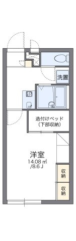 【間取り】 | レオパレスコンフォール | 代表的な間取のため実際の間取とは異なる場合があります