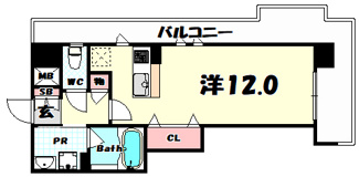 【間取り】 | プレジール三ノ宮3