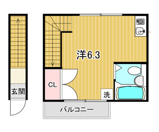 【間取り】 | IKフラット３