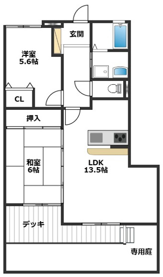 【間取り】 | ディアコート | 現況を優先します。