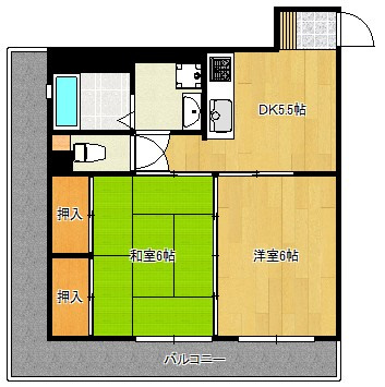 グリーンマンション中央【キャッシュバック対象物件】の間取り