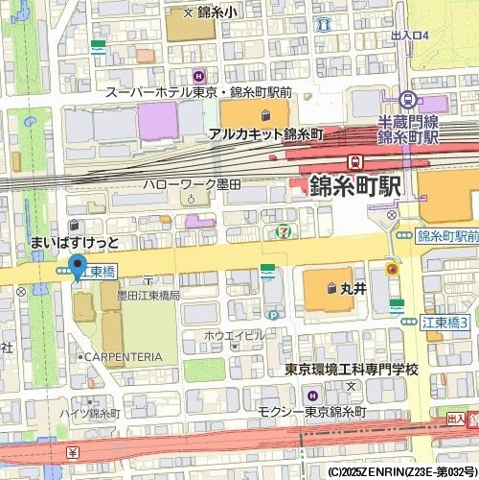 プライマルフロント錦糸町の地図