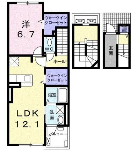 フラワー　ヒルズの間取り