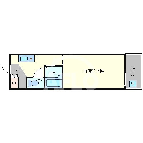 ティックランド南船場の間取り|ティックランド南船場　最上階・角部屋タイプ