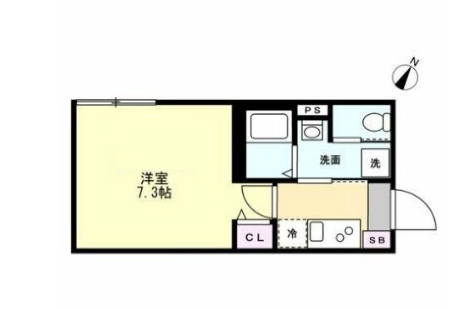 ベイルーム十日市場の間取り