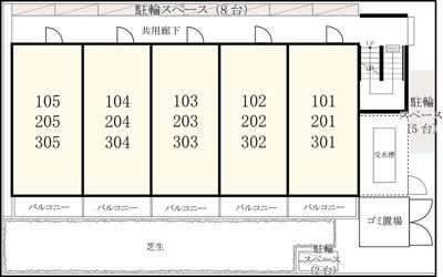 【区画図】 | リブリ・カシオペア