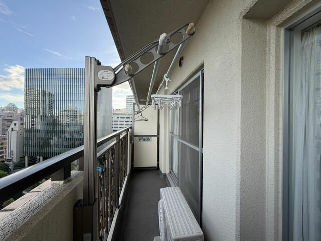 朝日広尾マンションのバルコニー