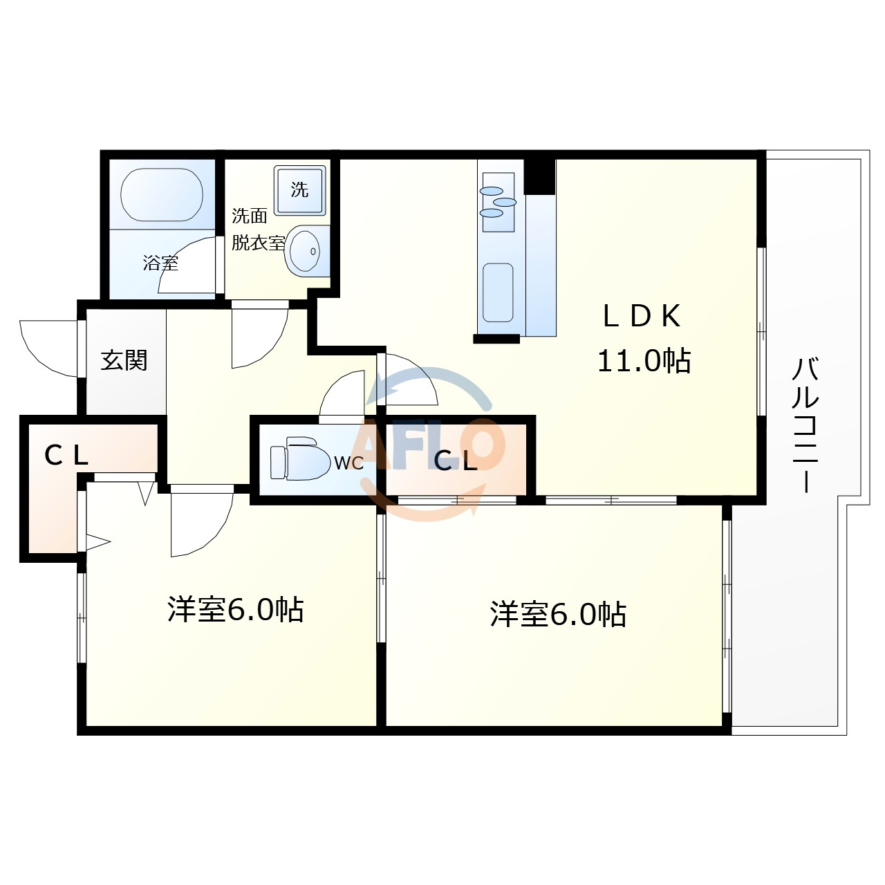 フレアコート京橋の間取り|フレアコート京橋　間取り
