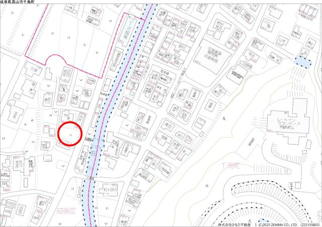 2026/6/30価格変更　土地　高山市越後町　300万（2026/5/15新規）の地図