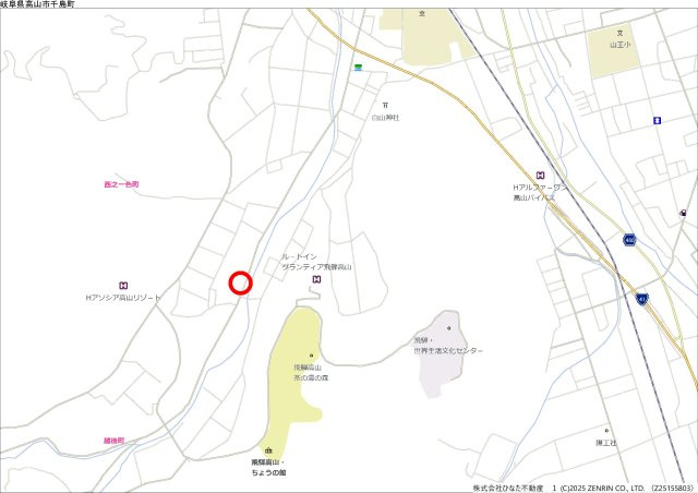 2026/6/30価格変更　土地　高山市越後町　300万（2026/5/15新規）の地図