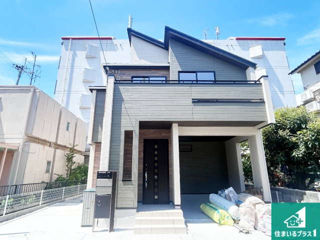 伊丹市松ケ丘　第2期　新築一戸建ての外観|お客様に長く安心して住んでいだだける事にこだわった家づくり！住んでからのアフターサービスにもしっかりと取り組んでいます！