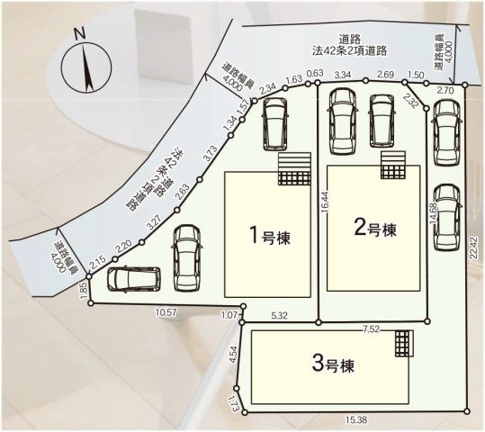 久留米市宮ノ陣第10-1の区画図