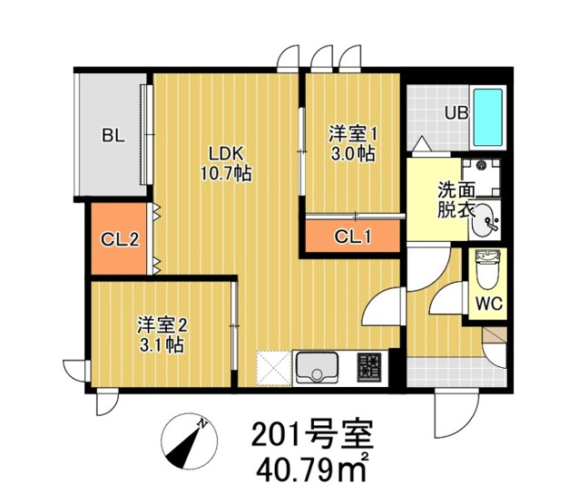 【間取り】 | レガレスト大橋