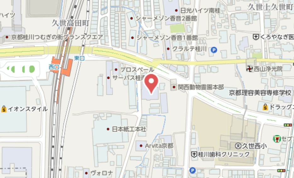 シエリア京都桂川駅前　1階の地図