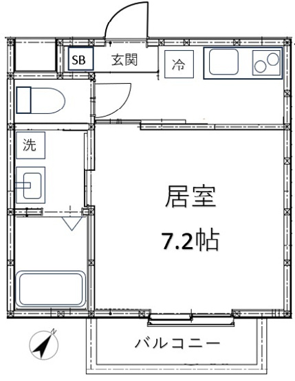 【間取り】 | Maison Brillio（メゾンブリリオ） | 1Kの間取りです！