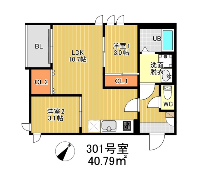 【間取り】 | レガリスト大橋　★プライスホームなら仲介手数料が割引価格です！★