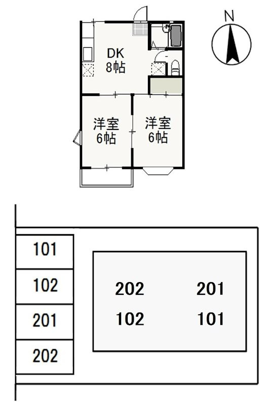 ティファニーⅡ の間取り