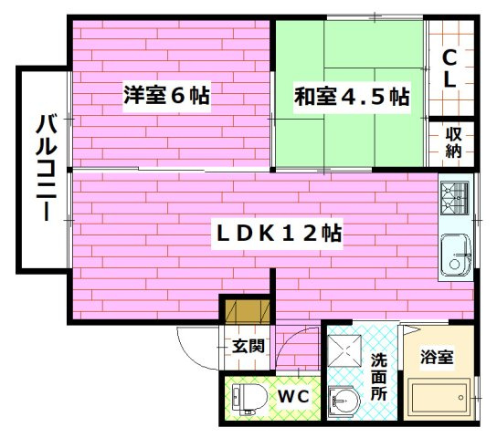 クレインハイムの間取り