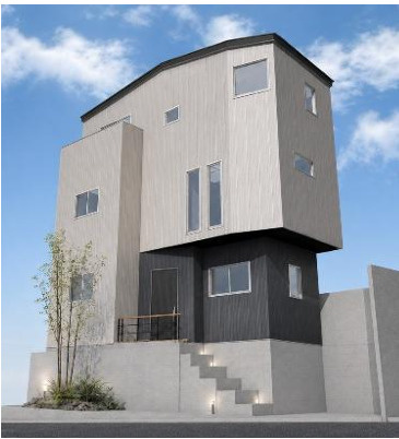 【外観パース】 | 海老名市大谷南３丁目　新築戸建て　全１棟【仲介手数料無料】