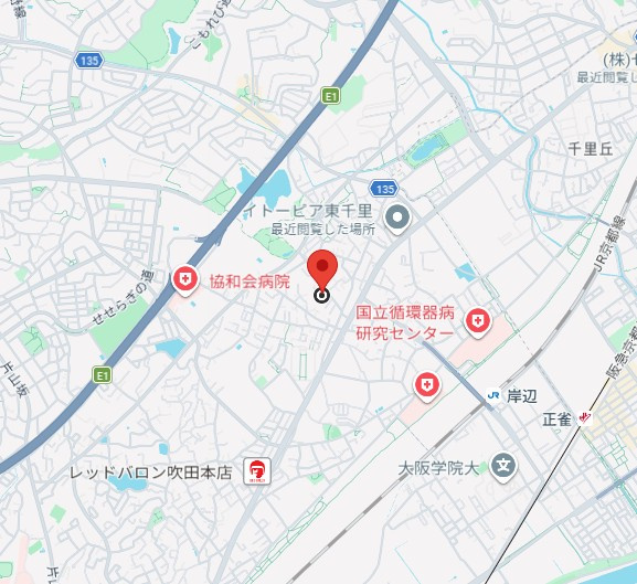 ローズハイツT・Kの地図