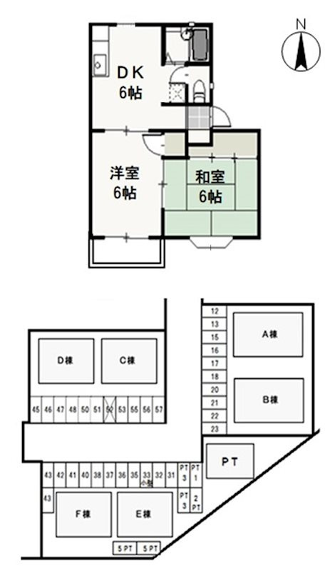 ニューハウン　E の間取り