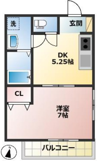 レガート篠の間取り