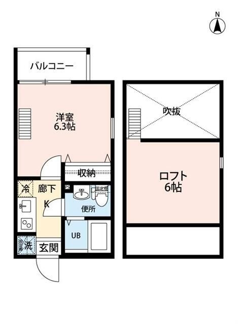 サザンフロント六町の間取り