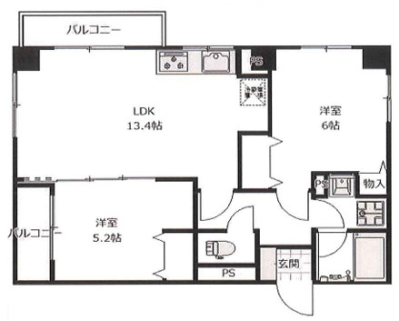 シャルマン本所業平橋の間取り