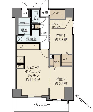 【間取り】 | マイキャッスル池尻大橋