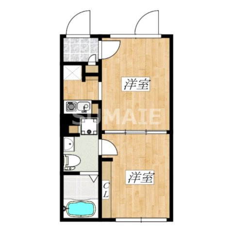ｔｈｅ10　ＡＫＡＢＡＮＥ　ＷＥＳＴの間取り|間取り☆