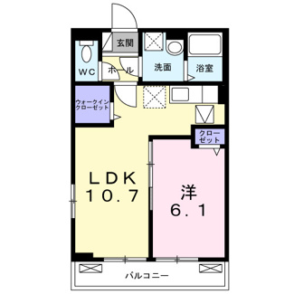 【間取り】 | フィールド　レジーナ３ | 間取りです。