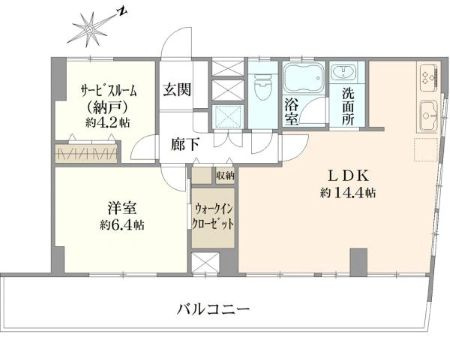 中野住研コーポの間取り