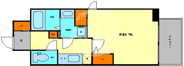 プランドール北浜の間取り|プランドール北浜　間取り