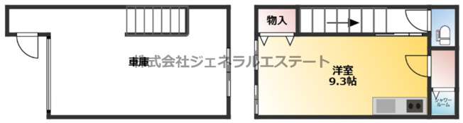 【間取り】 | 仮称）寝屋川市大成町ガレージハウス