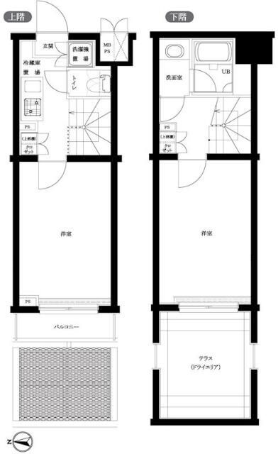 ルーブル早稲田六番館の間取り