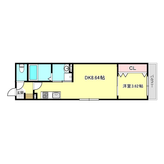 ジュネスMimi東加古川の間取り
